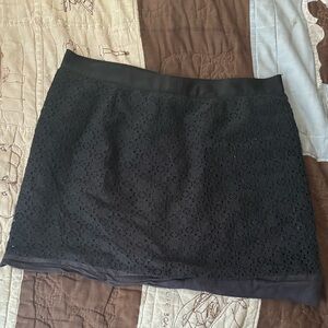 J. Crew black decorated skirt
